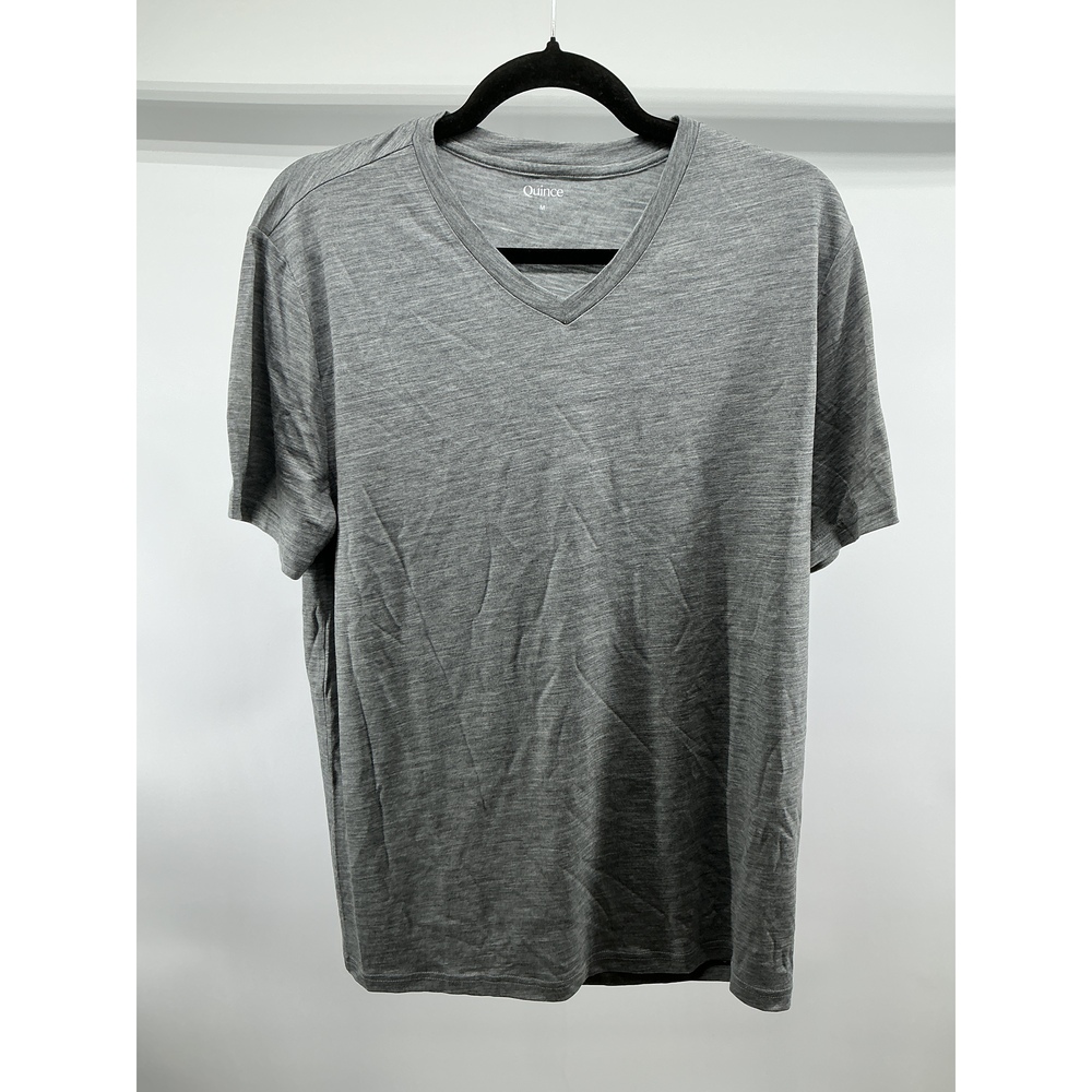 100% Merino Wool All-Season V-Neck Base Layer Tee